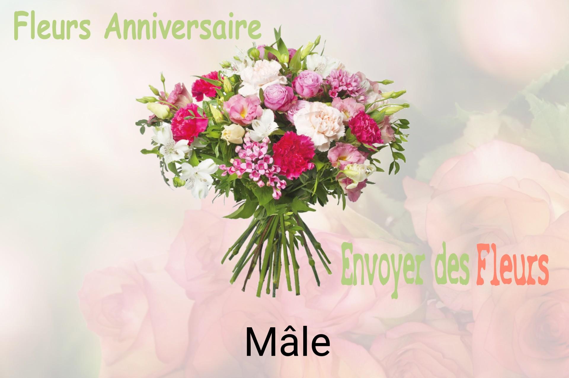 Bouquet de fleurs d’anniversaire livré à Mâle